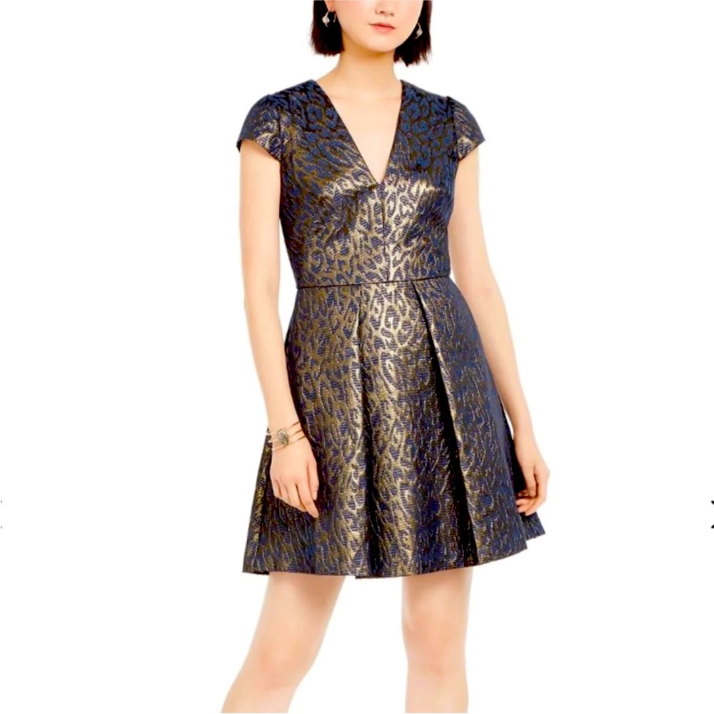 Vince Camuto Jacquard Cocktail Dress - Size 12